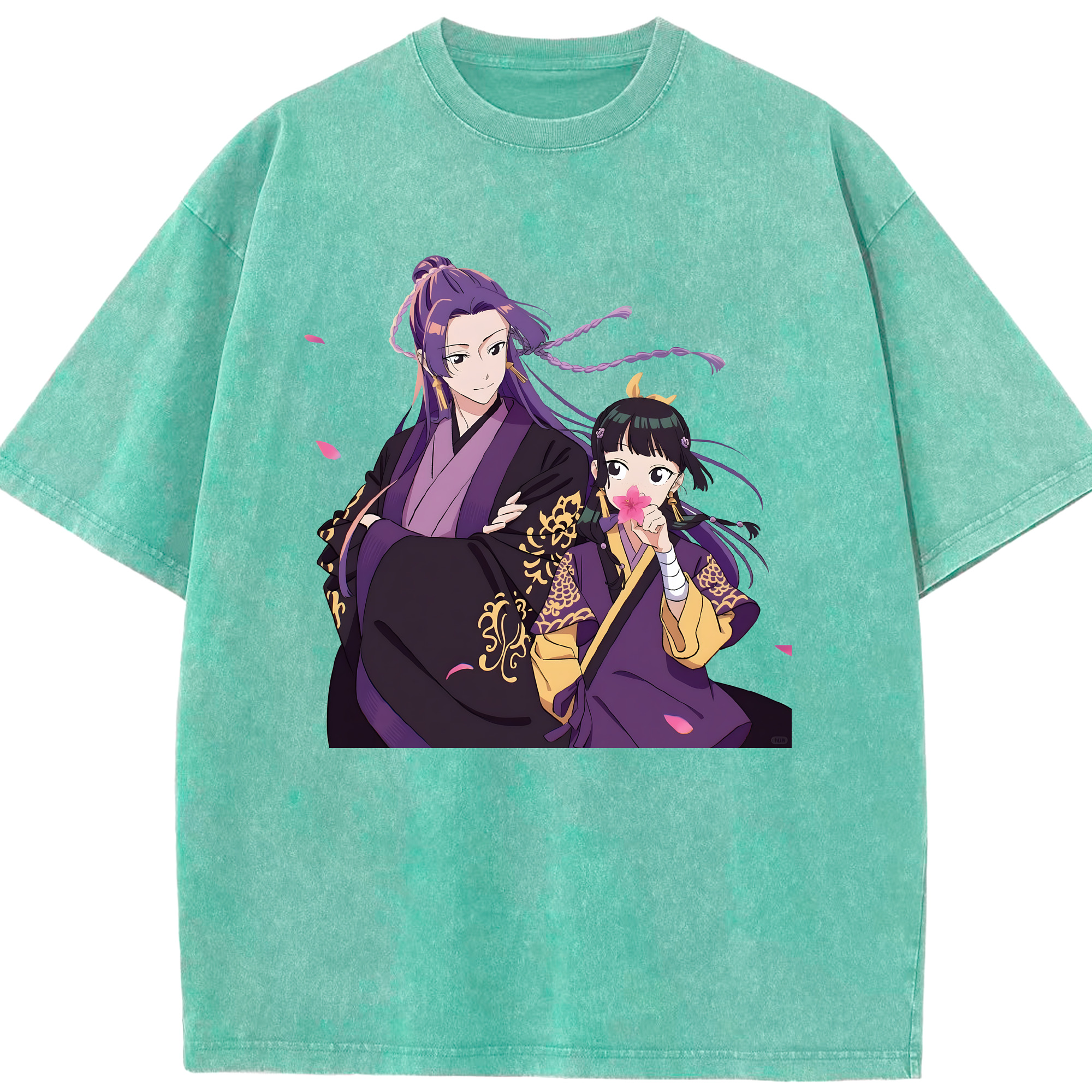 （画像用） 薬屋のひとりごと The Apothecary Diaries 綿100% ヴィンテージ風 半袖Tシャツ（フロントプリント）